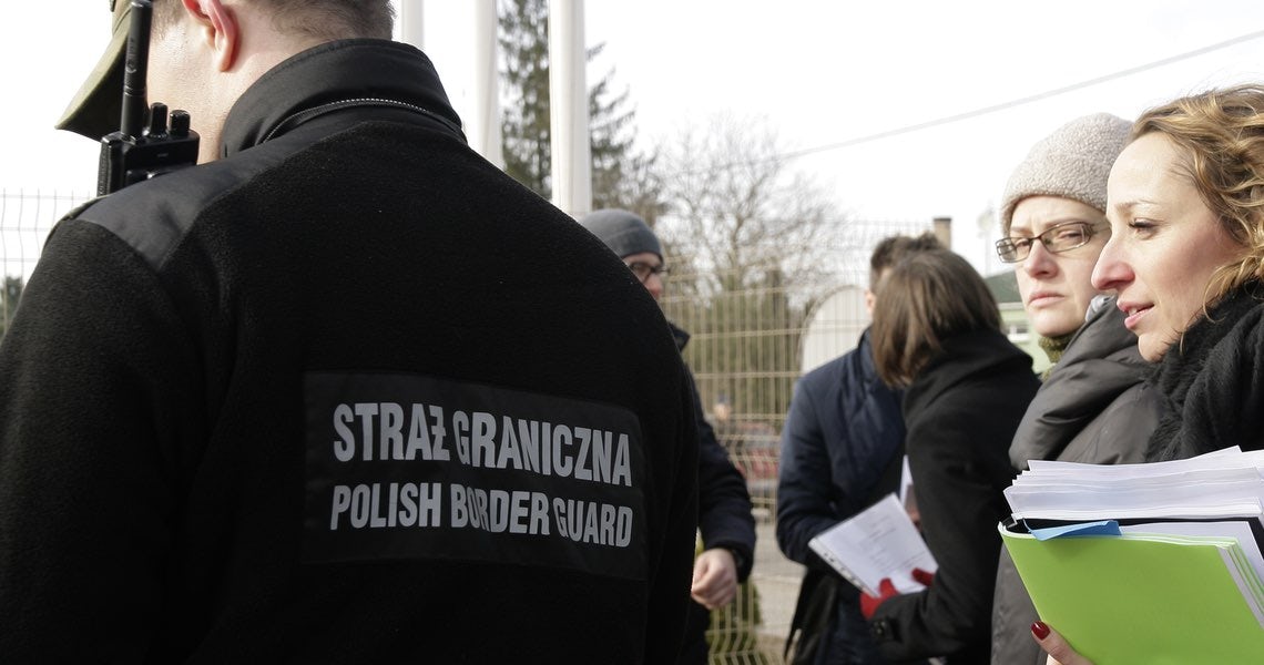 The guards' decision to return the man not only violated the ECHR, it also violated Polish law. (Image: HFHR)